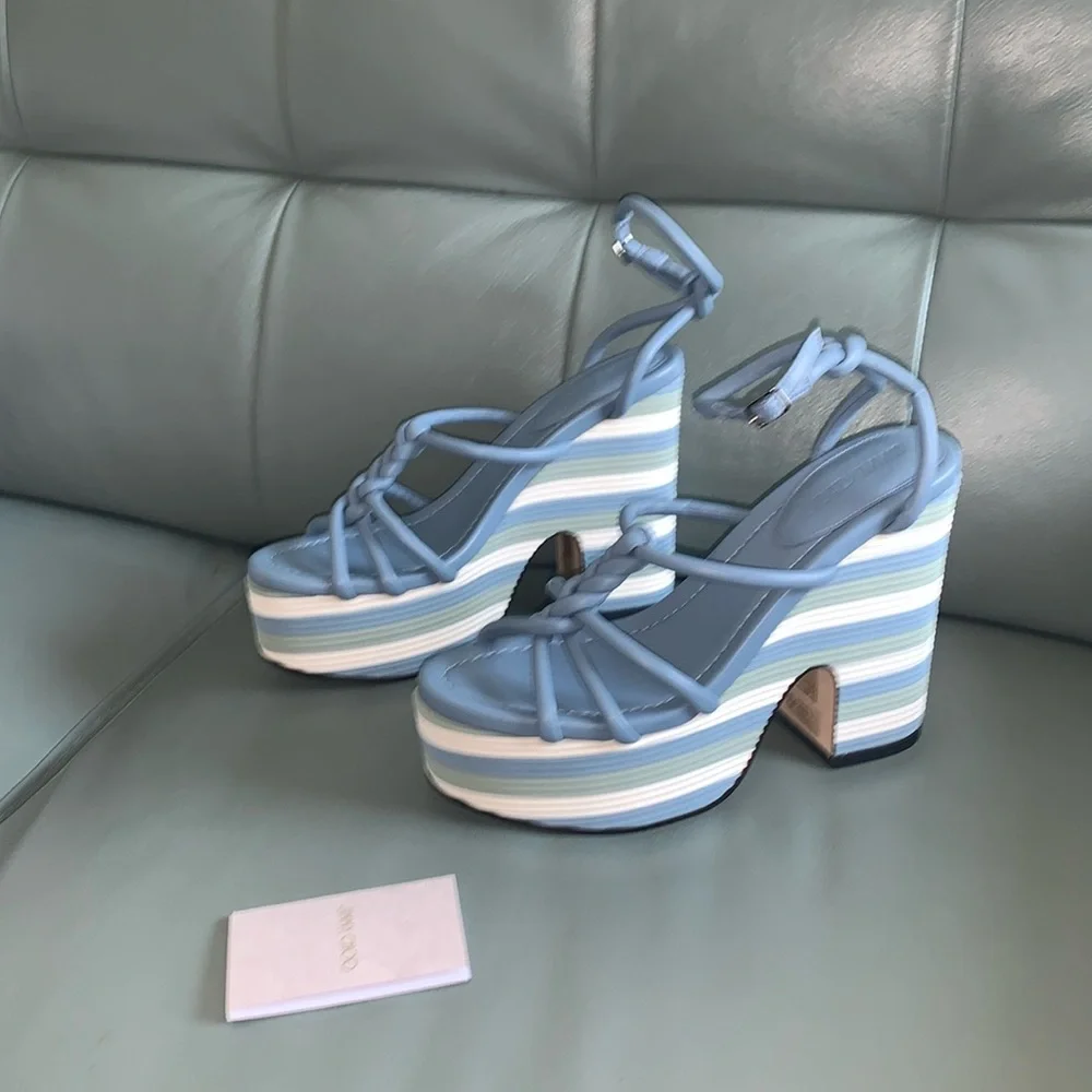 Jimmy Choo NWT Clare Platform Sandal - Picture 2 of 15